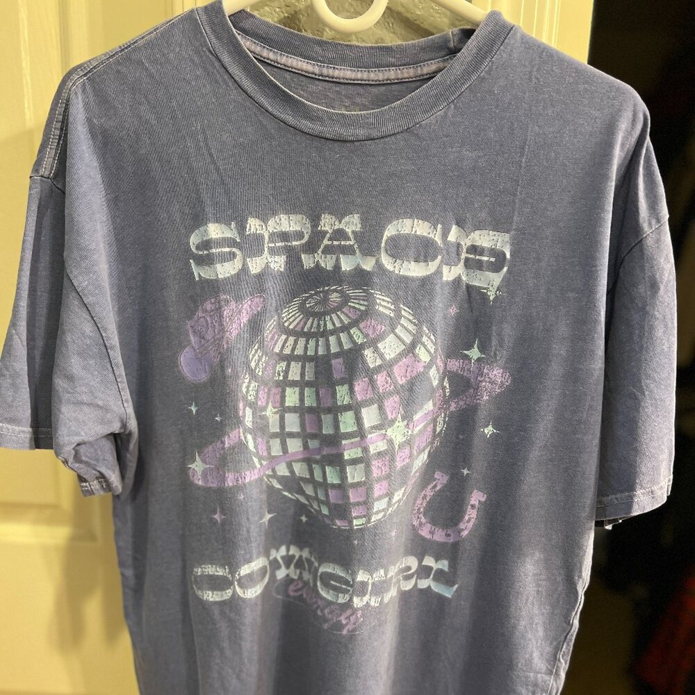 Golden Hour “Space Cowboy Energy” Graphic Tee – Size XS/S 🌌💜✨